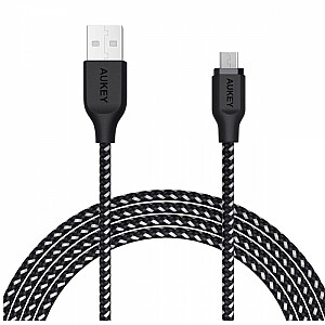 CB-AM1 neilona mikro USB-USB ātrās uzlādes kabelis | 1,2 m | 480 Mbit/s