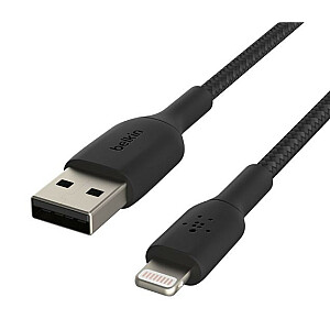 Pīts USB-Lightning kabelis 15cm melns