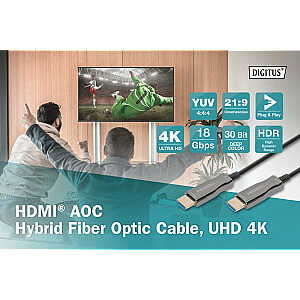 Соединительный кабель ASSMANN Гибридный HDMI 15 м