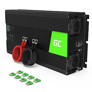 Green Cell 12V un 230V cista sinusoidāla 1500W