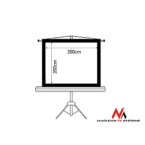 Projekcijas ekrāns MC-680 112 collas, statīvs 1:1