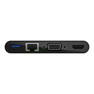 USB-C multivides + uzlādes adapteris