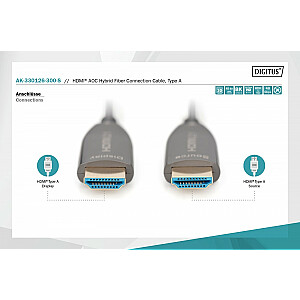 ASSMANN HDMI AOC Hybrid Type A M/M 30m