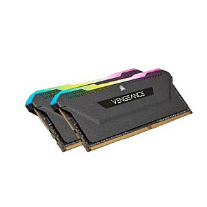 Corsair Vengeance RGB Pro SL Melns 32 ГБ [2x16 ГБ DDR4 CL16 DIMM, 3200 МГц]