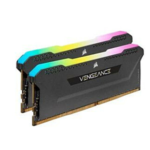 Corsair Vengeance RGB Pro SL Melns 32 ГБ [2x16 ГБ DDR4 CL16 DIMM, 3200 МГц]