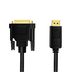 DisplayPort 1.2–DVI kabelis, 3 m, melns