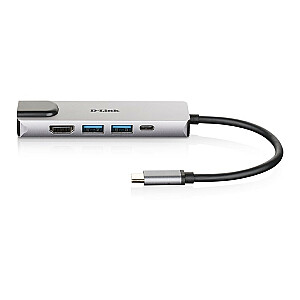 D-LINK USB-C 5-port USB 3.0 hub HDMI