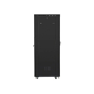 Отдельностоящий стоечный шкаф 19 42U 800x1000 черный, ЖК-стеклянная дверь (Flat Pack)