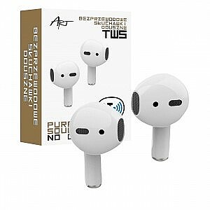 BT austiņas ar TWS mikrofonu (zibens) Baltas