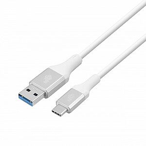 Кабель USB 3.0 — USB C, 2 м ПРЕМИУМ 3А, белый ТПЭ