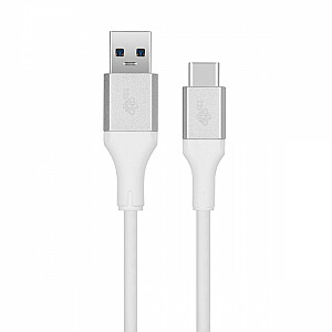 Кабель USB 3.0 — USB C, 2 м ПРЕМИУМ 3А, белый ТПЭ