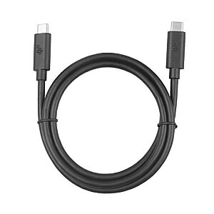 USB C-USB C kabelis 1m 100W 5Gbps USB 3.1 melns