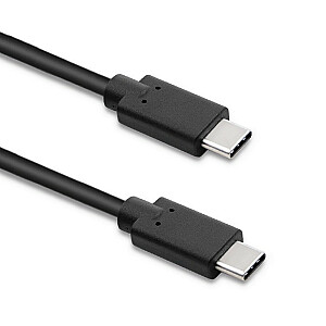 USB 3.1 C tipa kabelis | USB 3.1 Type C, vīriešu | 2m | Melns