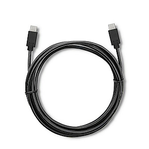 USB 3.1 C tipa kabelis | USB 3.1 Type C, vīriešu | 2m | Melns