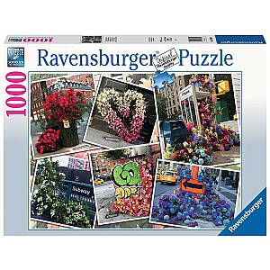 2D puzle 1000 gabalu NYC ziedu zibspuldze