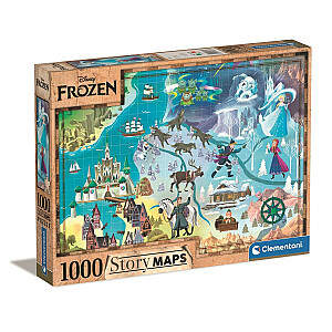 Puzle 1000 gabali Stāstu kartes Frozen