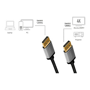 Логилинк DisplayPort 2,0 м