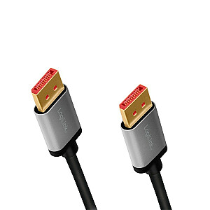 Kabelis DisplayPort 8K/60 Hz, DP/M līdz DP/M, alumīnijs, 3 m