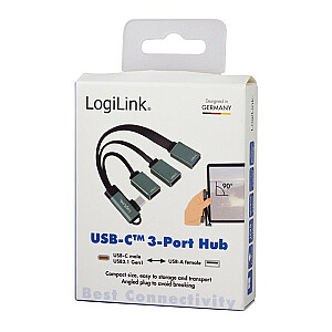 LogiLink 3-портовый USB-C под углом