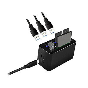 USB3.2 8-портовая док-станция, мини-черный