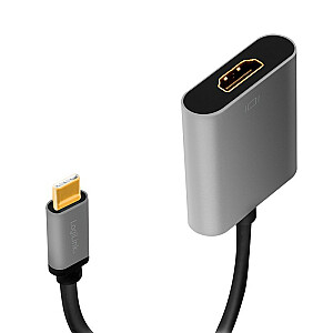 USB-C uz HDMI/F adapteris, 4K/60 Hz, alumīnijs, 0,15 m