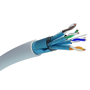Extralink CAT6A FTP (F/FTP) V2 Iekšējais | Vītā pāra tīkla kabelis | 500 miljoni LSJ
