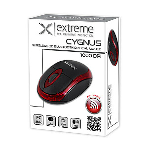 Bluetooth pele Cygus 3D sarkana