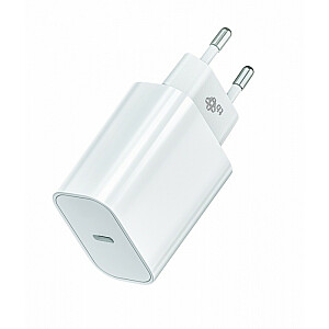 Зарядное устройство USB C 20 Вт Power Delivery, белое