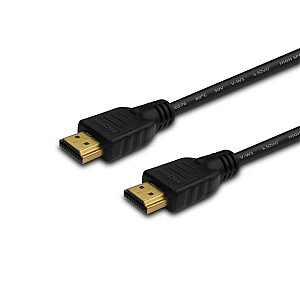 HDMI v kabelis 1,4, zelts 3D, 4Kx2K, 1,5 m, multipaka 10 gab., CL-01