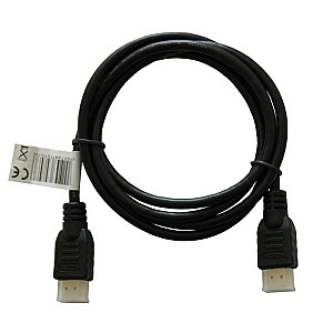 Кабель HDMI (M), 2 м, черный, позолоченные наконечники, высокоскоростной v1.4, упаковка Ethernet/3D, 10 шт., CL-05