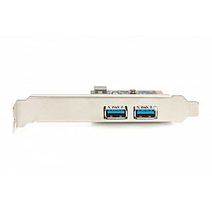 Контроллер USB 3.0 PCIe, 2x USB 3.0, низкопрофильный, набор микросхем UPD720202