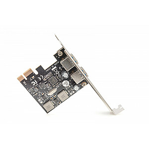 Контроллер USB 3.0 PCIe, 2x USB 3.0, низкопрофильный, набор микросхем UPD720202