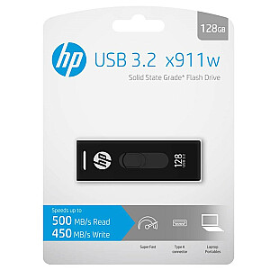 HP USB 3.2 USB zibatmiņas disks 128 GB HPFD911W-128