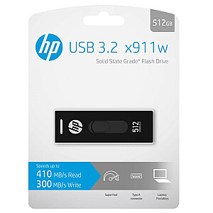HP USB 3.2 USB zibatmiņas disks 512 GB HPFD911W-512