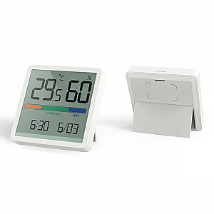 Meteoroloģiskās stacijas termometrs/higrometrs ar pulksteņa un datuma funkciju GB380