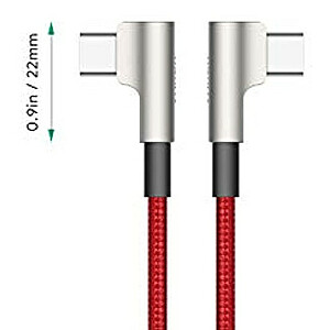 CB-CMD37 Sarkans OEM neilona USB C–USB C kabelis | 1 m | 3A | 60 W PD | 20 V