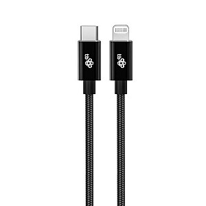 Lightning MFi uz USB C kabelis, melns, 1 m