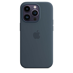 Силиконовый чехол с MagSafe для iPhone 14 Pro - темно-синий