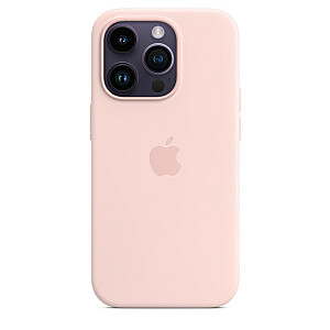 MagSafe silikona maciņš iPhone 14 Pro - krīta rozā
