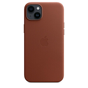 iPhone 14 Plus ādas futrālis ar MagSafe — dzintara krāsā