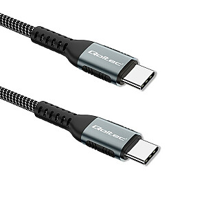 Кабель USB 2.0 типа C | USB 2.0 тип C 100 Вт | КК 3.0 | ПД | 1,5 м | Черный