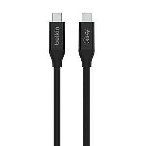 USB4 kabelis USB-C uz USB-C 100W, strāvas padeve, 0,8 m