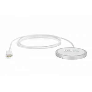 Беспроводное индуктивное зарядное устройство 15Вт MagSafe 1м USB-C Белый