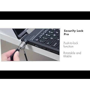 T-Lock Pro drošības kabelis, ar atslēgu, 3x7 mm slots