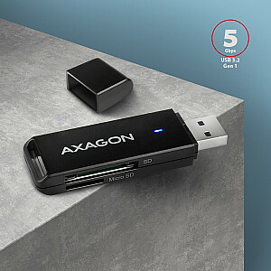 CRE-S2N Внешний кард-ридер USB-A 3.2 GEN 1, 2 слота для карт SD/microSD, UHS-I