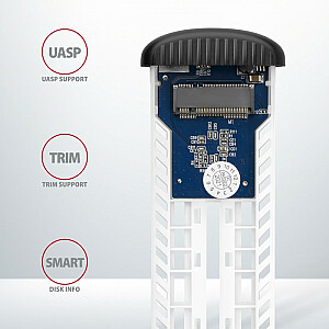 EEM2-SA bezskrūvējams alumīnija ārējais korpuss SSD M.2 SATA USB 3.2 GEN 1