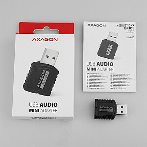 ADA-10 MINI graudu atmiņas karte, USB 2.0, 48 kHz/16 bitu stereo, USB-A