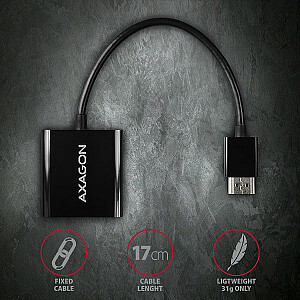 RVH-VGAN Активный адаптер HDMI -> VGA FullHD, аудиовыход, разъем питания micro USB