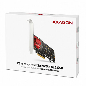 Adapteris AXAGON PCEM2-ND PCIe fa?Â1r zv