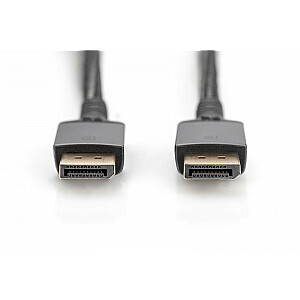 Savienojuma kabelis PREMIUM DisplayPort 8K60 Hz UHD DP/DP M/M, 2 m, melns